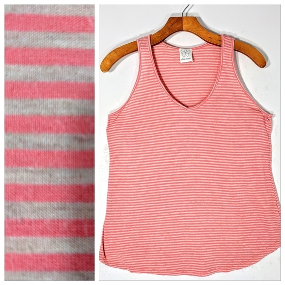 Ella Moss Tops - Ella Moss Striped Soft Jersey Tank Top